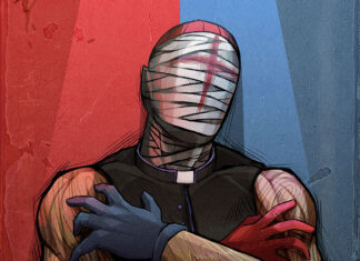 Priest Simulator, cruz, colmillos y sotana Priest Simulator